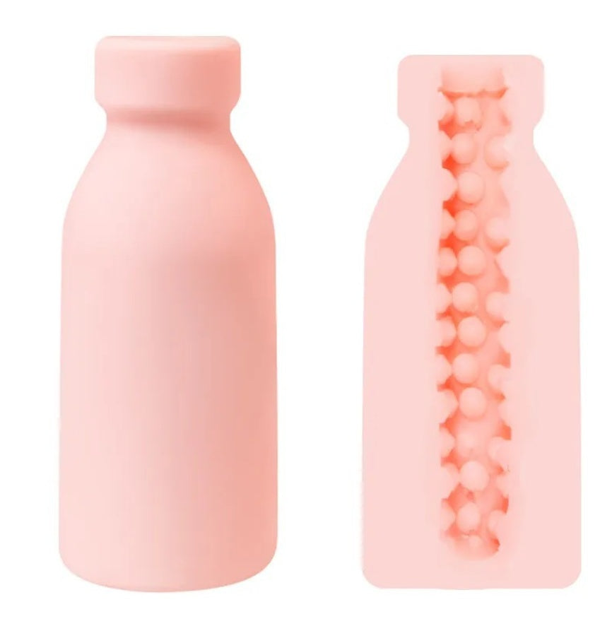 Milker Stroker Male Masturbator 0.77lbs, Mini Home Dorm Private Use Toys, Male Pleasure Doll With Textured Tunnel, Portable Pocket Vagina, Male Penis Glans Trainer