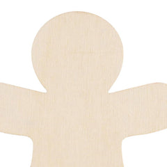 30 Pieces Of Unpainted Gingerbread Man Slices For Painting DIY Handmade Christmas And Halloween Supplies