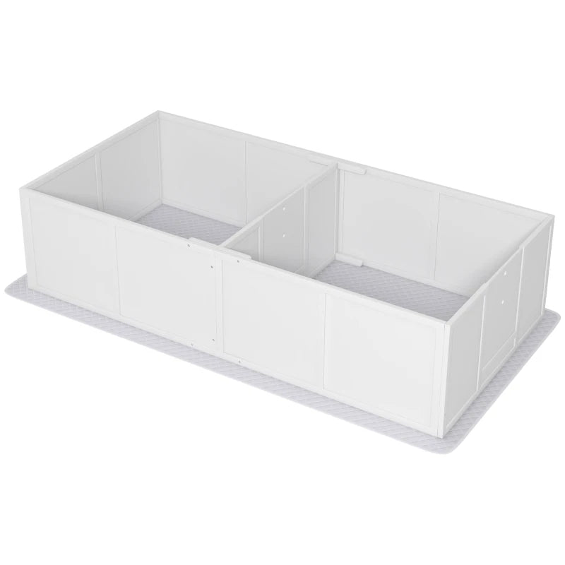 Whelping Box For Dogs And Puppies W Waterproof Pee Pad & Adjustable Door For Large