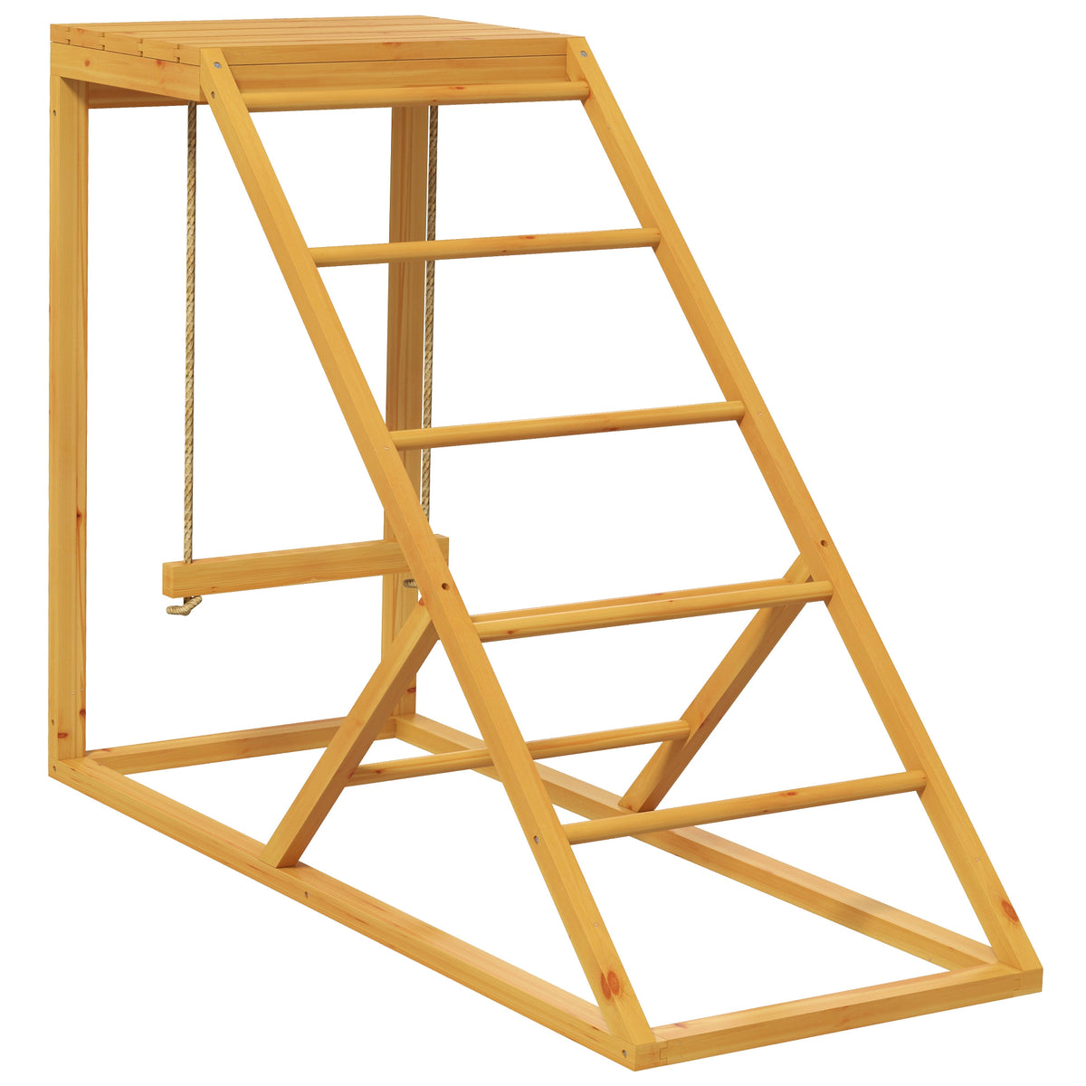 Chicken Activity Play for Healthy & Happy Animals with Chicken Perches & Hen Ladder, Chicken Coop Toy, Yellow