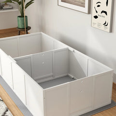 Whelping Box For Dogs And Puppies W Waterproof Pee Pad & Adjustable Door For Large