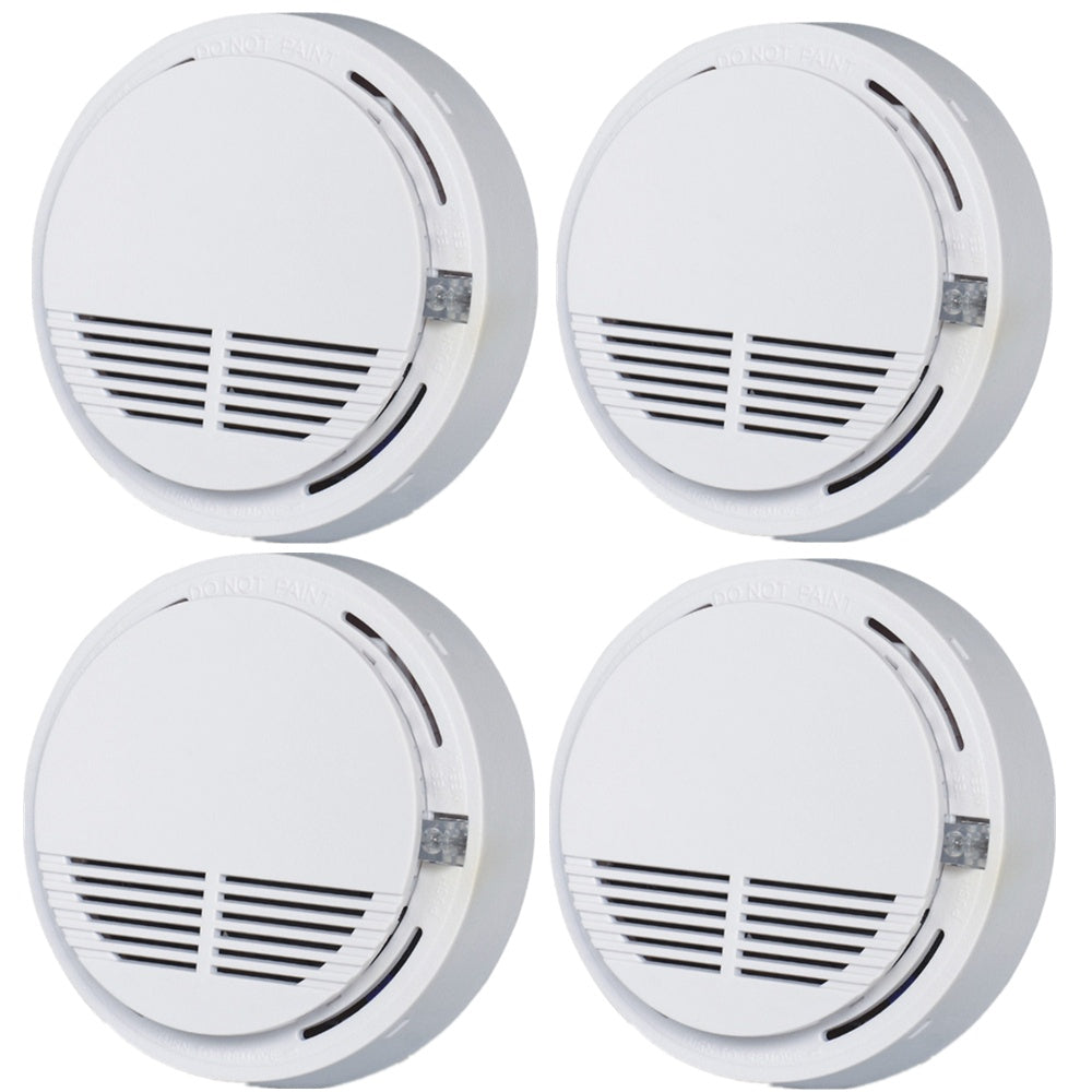 Smoke Alarm Detector Fire Gas Alarm Detector With Battery Photoelectric Sensor Alert Warning