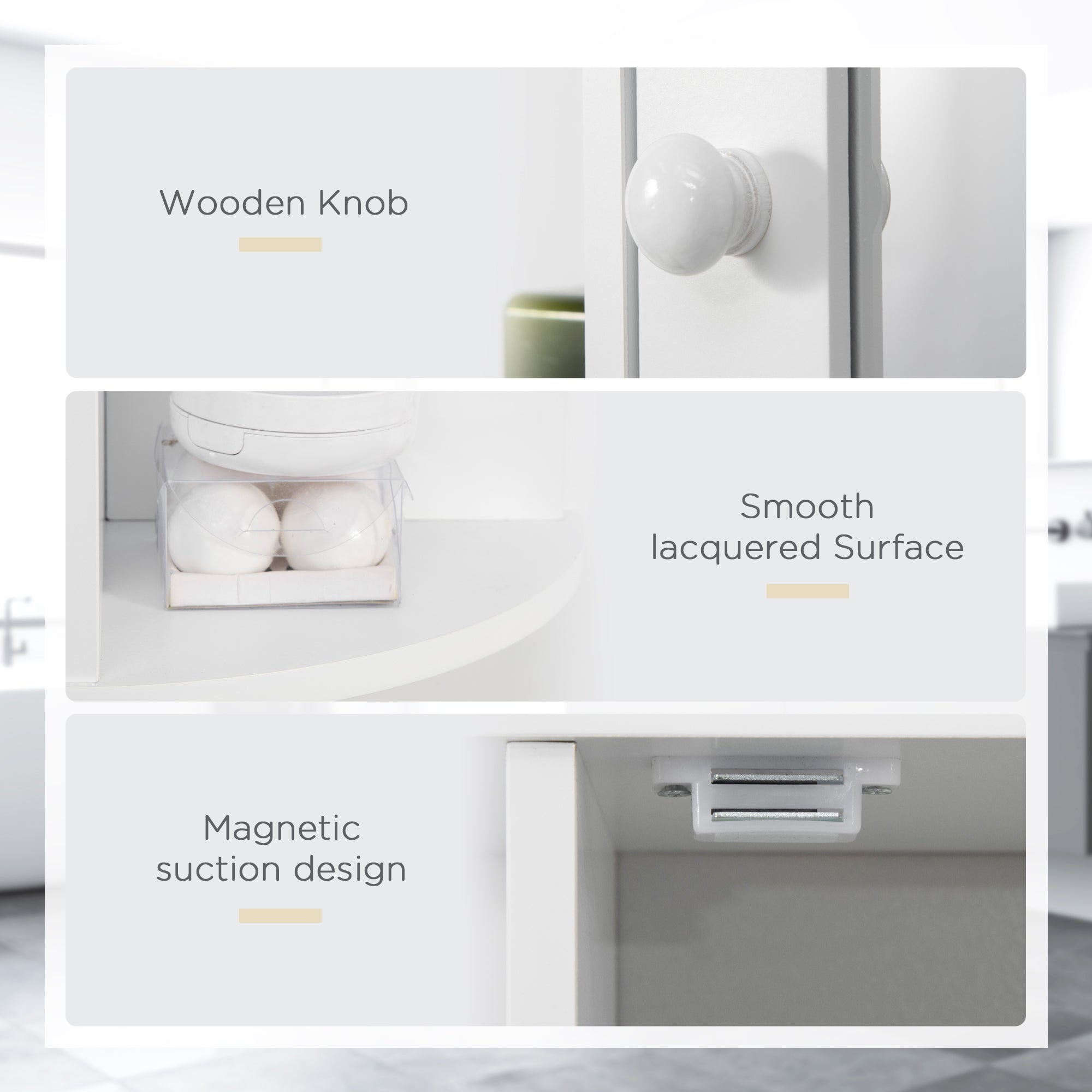 Bathroom Medicine Cabinet with Mirror, Bathroom Mirror Cabinet, Wall Mount Mirror Medicine Cabinet with Multiple Storage Shelves, White