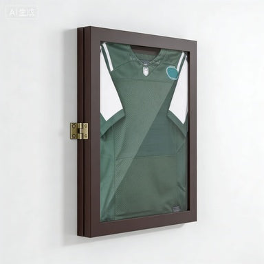 UV-Resistant Sports Jersey Frame Display Case, Brown