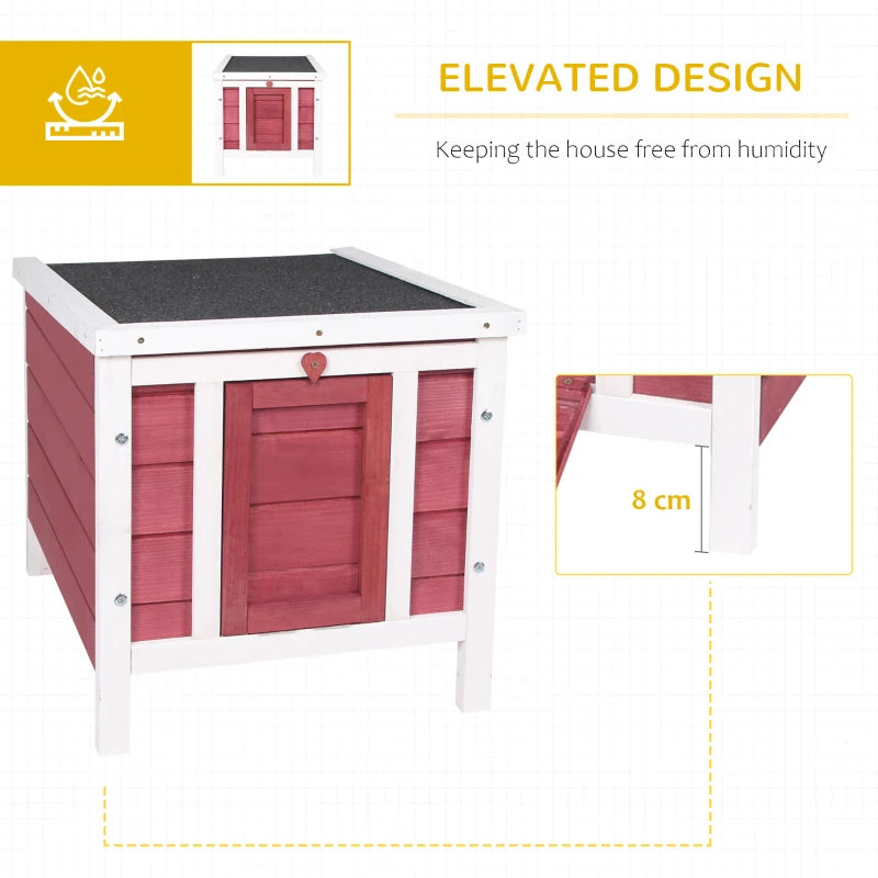 Small Rabbit Hutch Bunny Cage Guinea Pig Cage Duck House Dog House With Openable & Waterproof Roof
