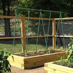 10PC 3/8inch 6ft Dark Green Solid Sticks For Plant Support Offer High Strength, Corrosion Resistance, And Durability, Suitable For Flowers, Vegetables, And Fruit Trees.