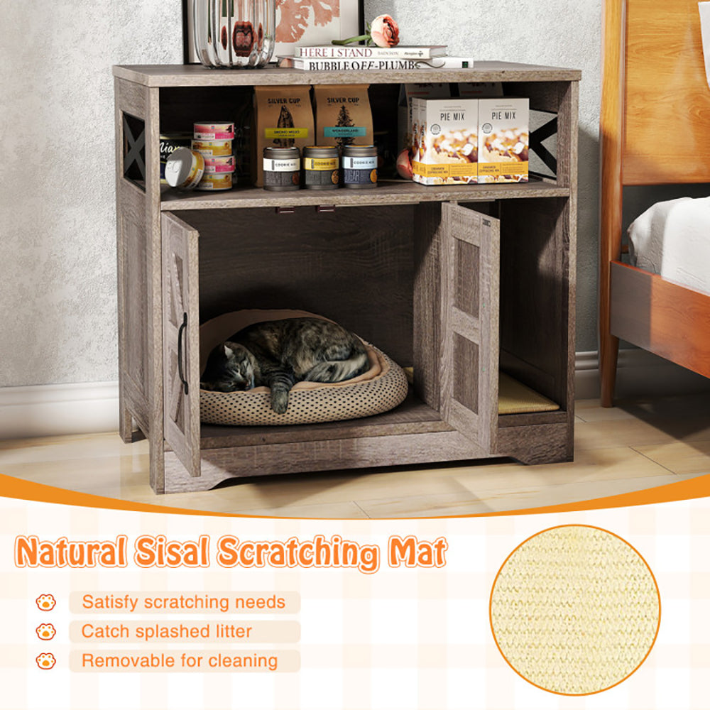 Cat Litter Box Enclosure Hidden Cat Washroom Furniture With Storage