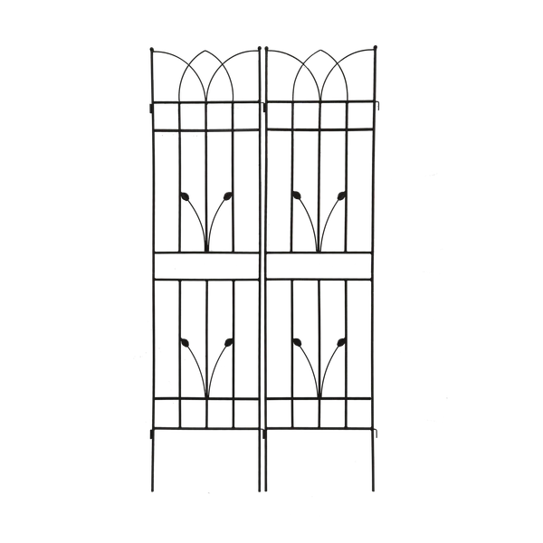 2 Pack Metal Garden Trellis 71" X 17.7" Rustproof Trellis For Climbing Plants Outdoor Flower Support