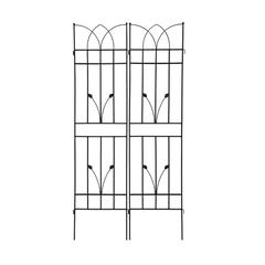 2 Pack Metal Garden Trellis 71" X 17.7" Rustproof Trellis For Climbing Plants Outdoor Flower Support