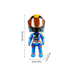 Alloy Motorcycle Rider Figurine, Detachable And Transformable Helmet Figurine, Christmas Gift