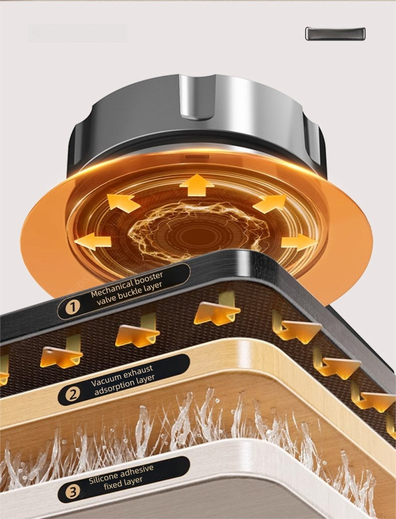 1 Suction Cup Telescopic Towel Rod