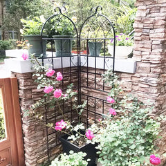 2 Pack Metal Garden Trellis 71" X 19.7" Rustproof Trellis For Climbing Plants Outdoor Flower Support
