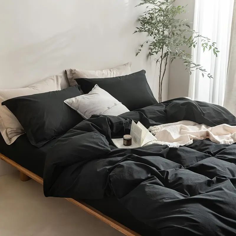 Serta Simply Clean Solid Duvet Cover