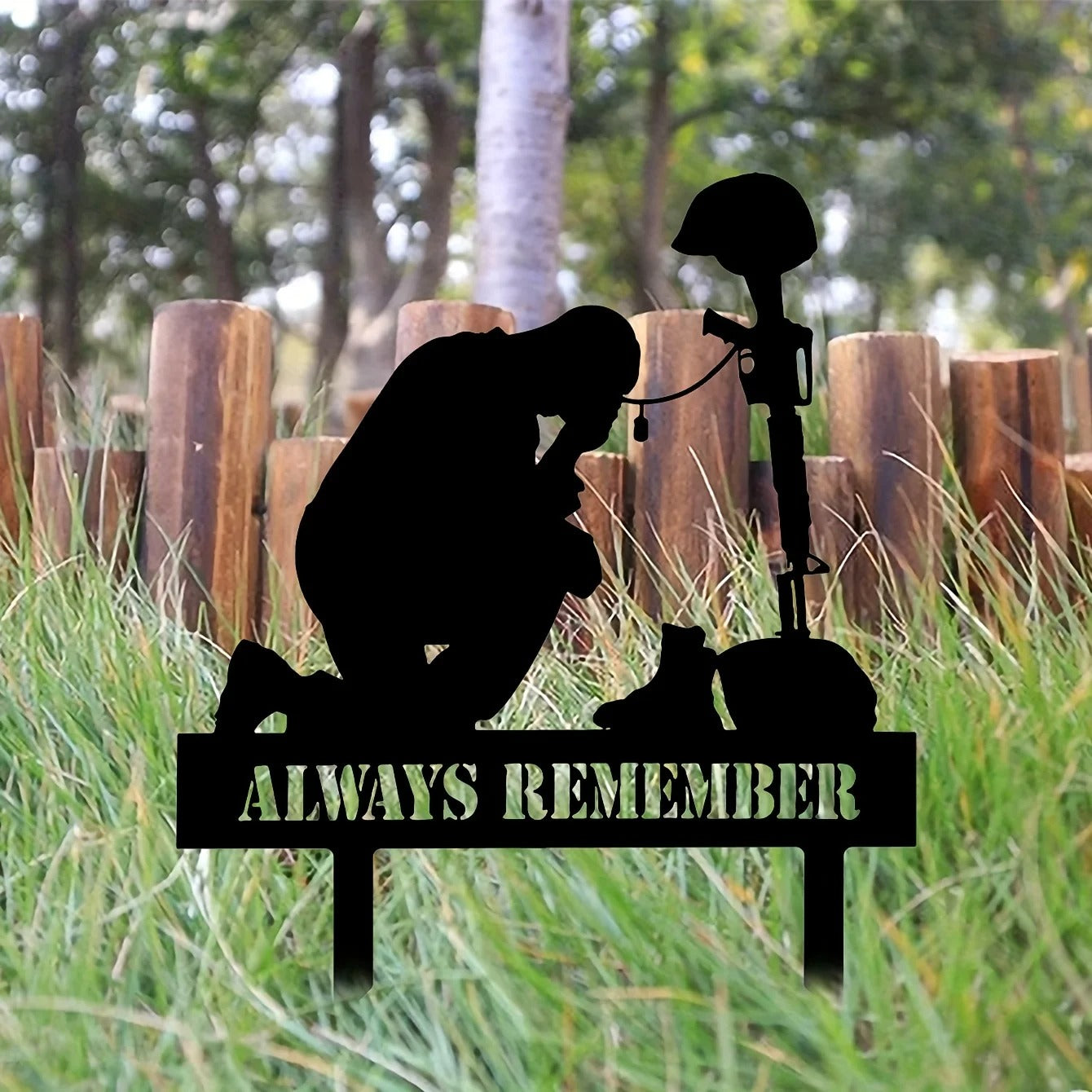 Freedom Is Not Free Silhouette Memorial - Outdoor Tribute For Fallen Heroes