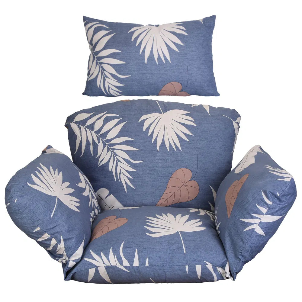 Egg Chair Cushion Hanging Basket Seat Cushion Thicken Soft Egg Swing Chair Pad Hanging Egg Chair Cushion With Headrest