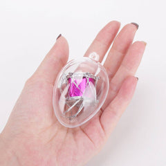 5 PCS Clear Plastic Christmas Balls Baubles Sphere Fillable Xmas Tree Ornament