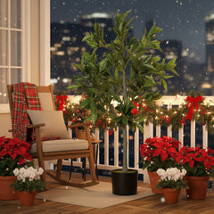 Artificial Tree Christmas Potted Plant Natural Green Holiday Decor For Living Room Office Home
