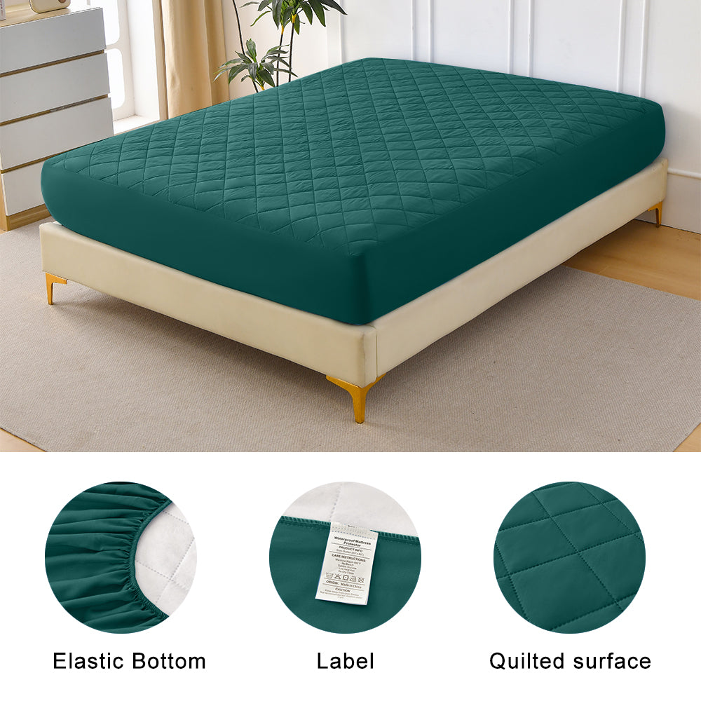 Diamond Grid Ultrasonic Waterproof Mattress Protector