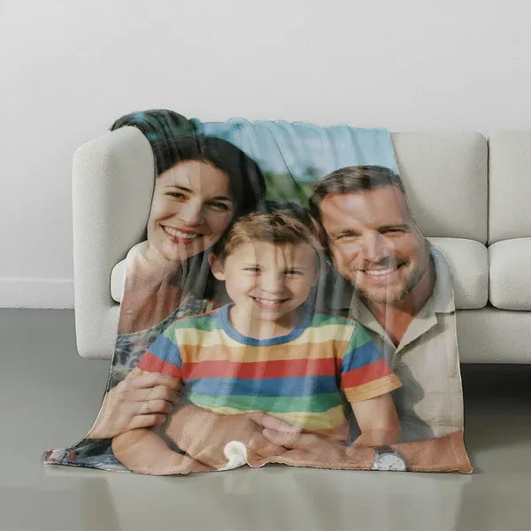 Custom Blankets Flannel With Photo Upload For Mother's Day - Must Upload The Image