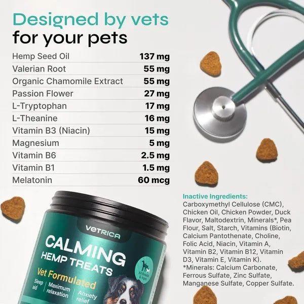 Hemp Calming Chews For Dog Anxiety Relief Duck Favor Calming Treats For Dogs Stress Separation Anxiety Relief Storms Hemp Seed Oil Calming Chews For Dogs Calming Treats For Anxiety Relief