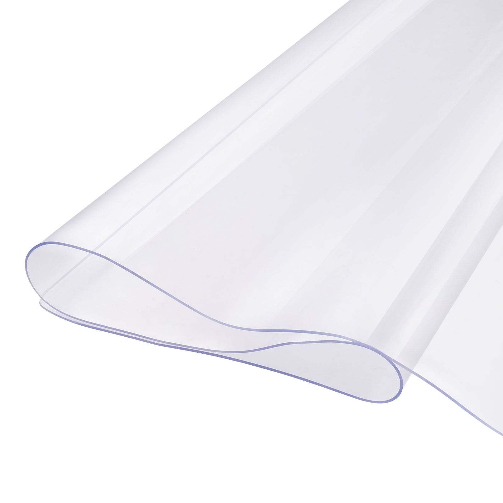 PVC Table Protector 40x80 Inch Clear Plastic Desk Protector 2.0mm Thick