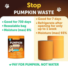 Pumpkin Powder For Dogs Digestive Support 16 OZ Fiber Supplement For Constipation For Gut Healthy Skin Digestion Glands Firm Stool Poop Anti Diarrhea Gas Relief