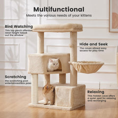 Gardner Pets Large Cat Tree For Medium To Large Cats, Heavy-Duty Cat Tower With Scratch Post And Washable Top Perch. Self-pickup Orders Supported Via FedEx, Amazon Ship, And UPS.