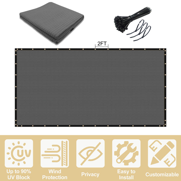 5'X50' Dark Grey HDPE Fence