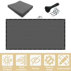 5'X50' Dark Grey HDPE Fence