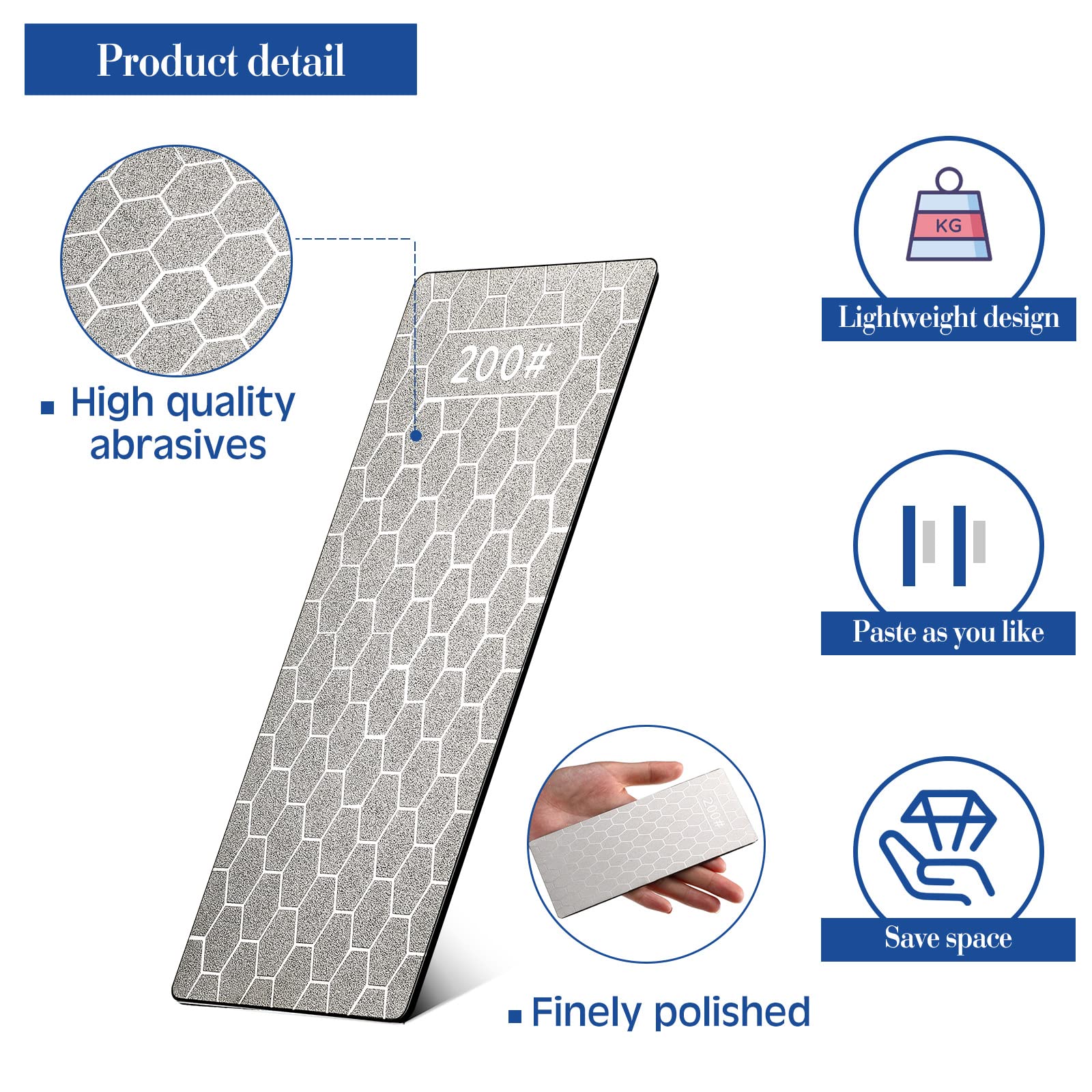 7 PCS Diamond Sharpening Stone Knife Sharpening Honing Stone Lapping Plate Coarse Honeycomb Surface Plate For Kitchen Scissors Blade Edges,5.9 X 2.48 Inch, 200, 400, 600, 800,1000, 1200,2000 Grit