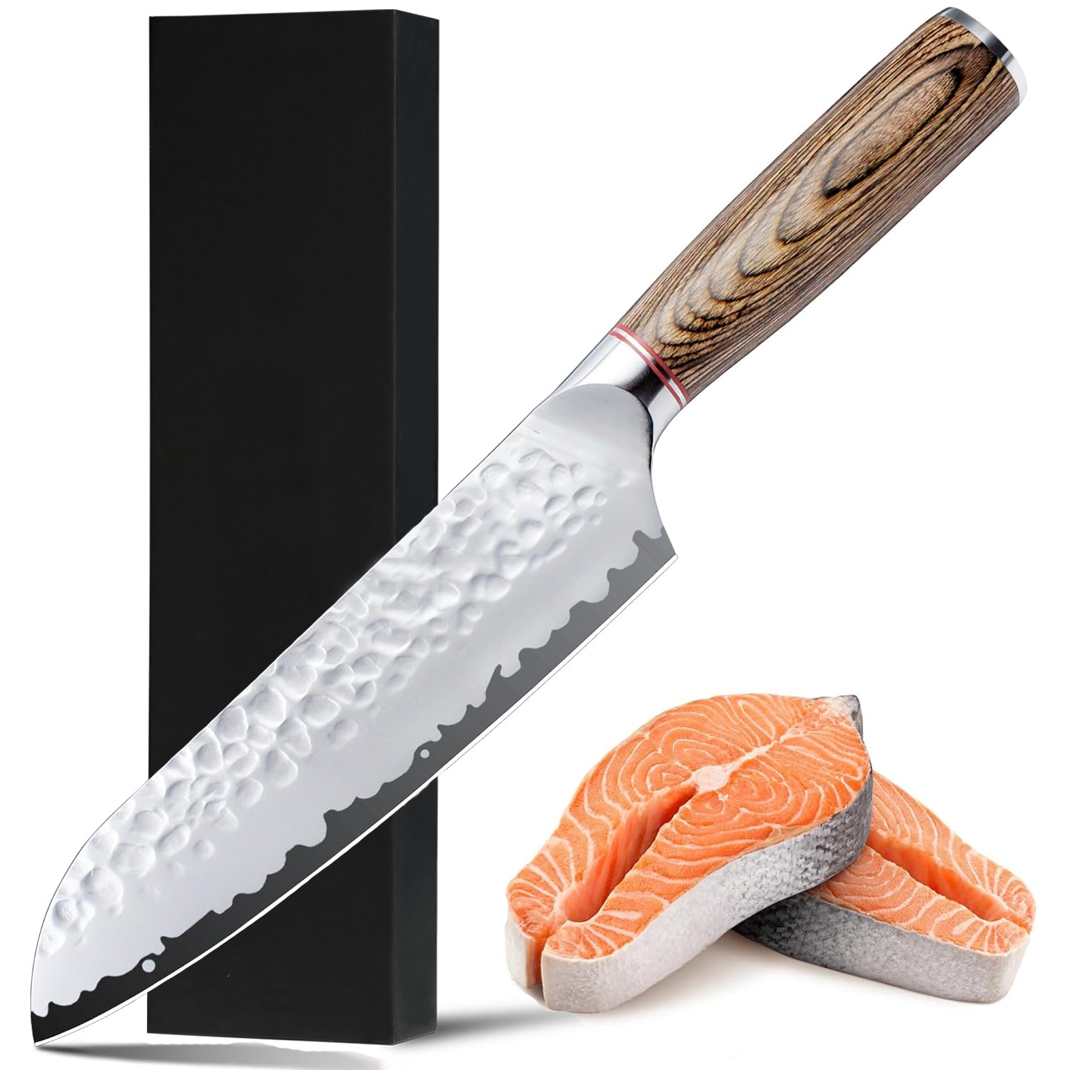Chef Knife, Kiritsuke Knife, Santoku Knife, Boning Knife, Japanese Sharp Vegetable Knife Professional Slicing Knife With Rosewood Handle And Gift Box