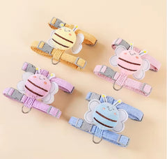 Kitten Harness Vest With Wing Decoration, Strap Set For Cats And Small Dogs, Adjustable Pet Cat Harness Accessories