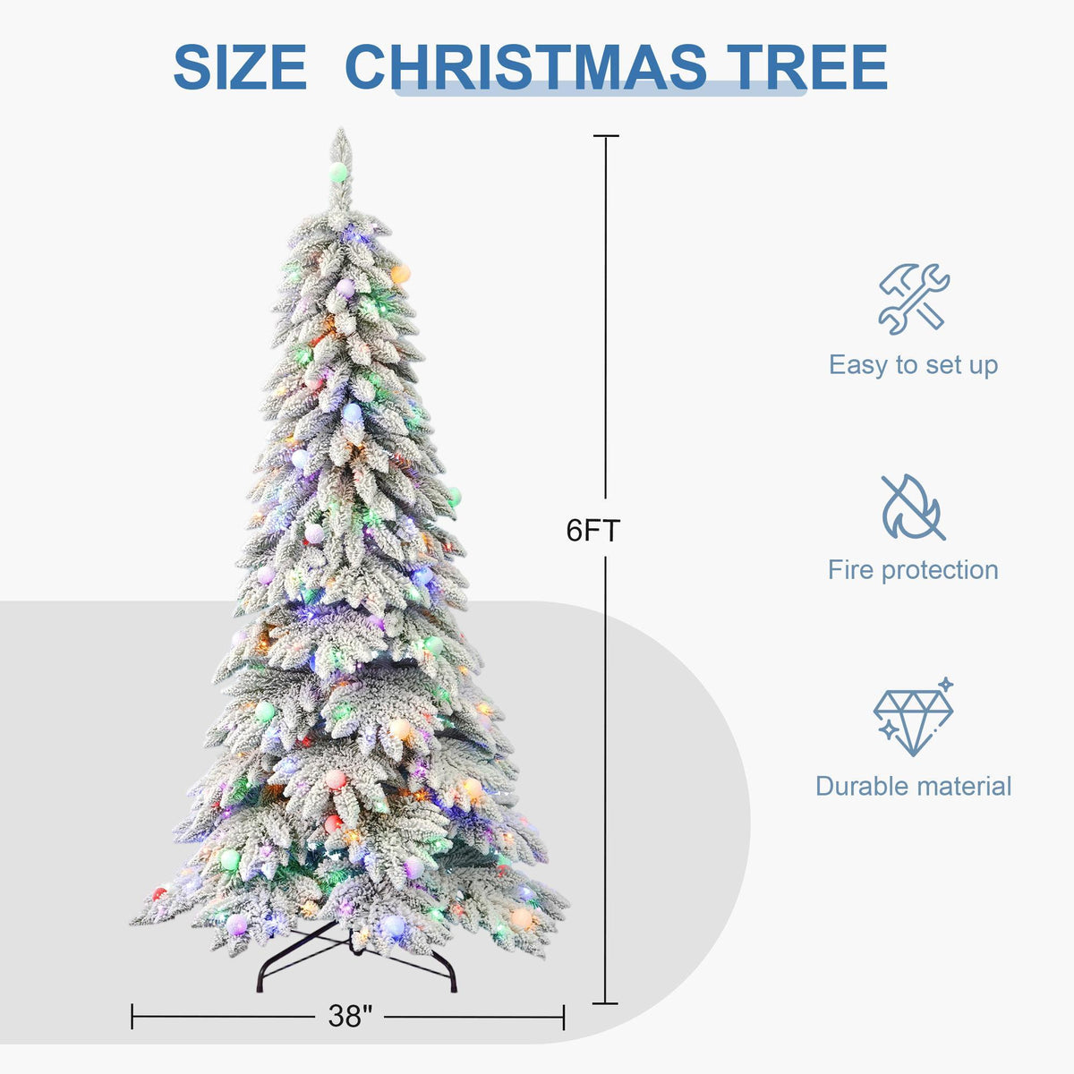 Illuminated Christmas Tree For Home Living Room Festive Decoration, Christmas Gifts And Ornaments, Perfect For Christmas Scene Setup