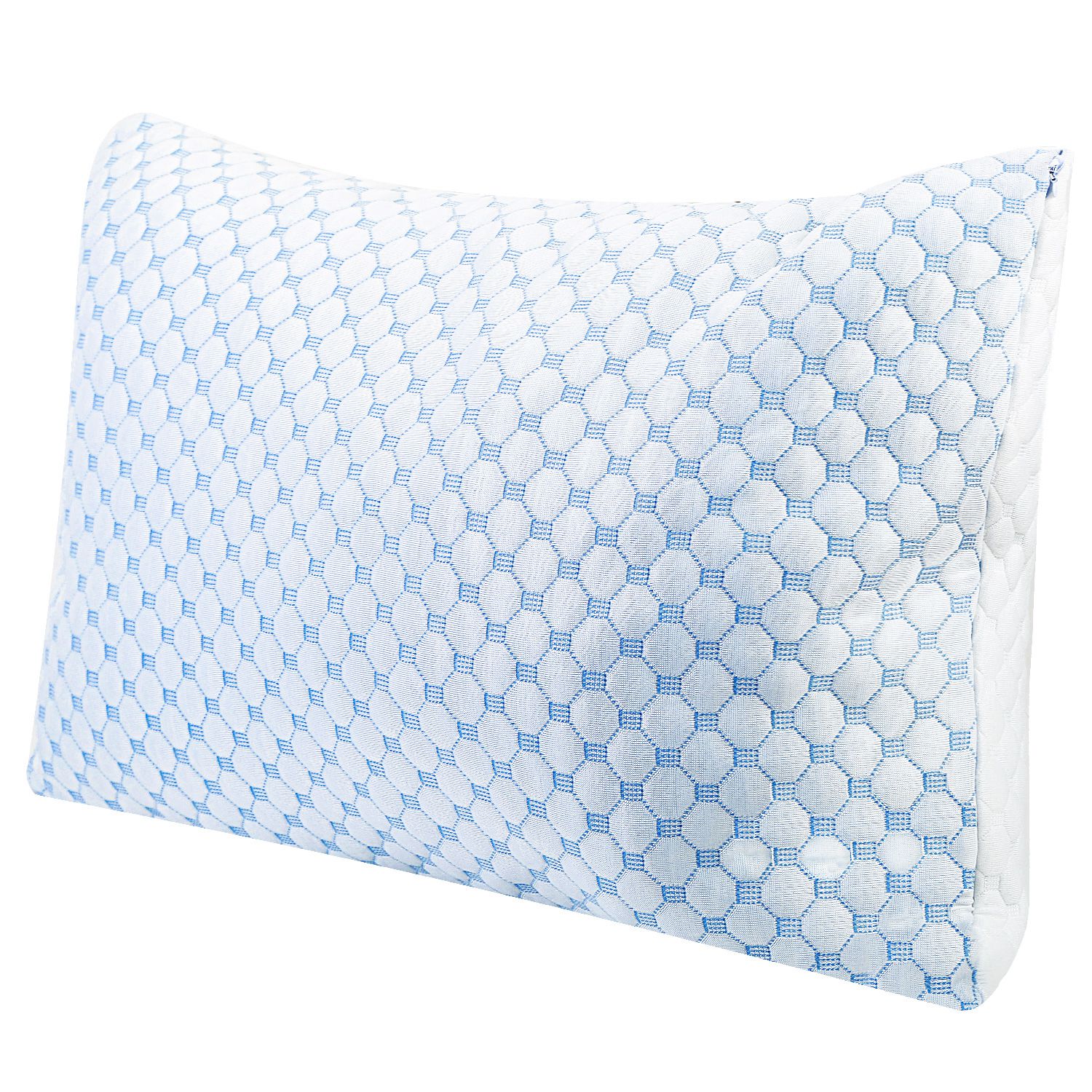 2Pcs Or 1Pc Cooling Memory Foam Pillow Ventilated Soft Bed Pillow With Cooling Gel Infused Memory Foam Machine Washable