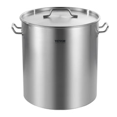 64QT Stainless Steel Stockpot Cooking Kitchen Sauce Pot With Basket Lid Handle