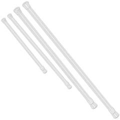 1Pc Tension Curtain Rod Spring Load Adjustable Curtain Pole Heavy-Duty Steel 4 Sizes For Bathroom Wardrobe Kitchen Balcony