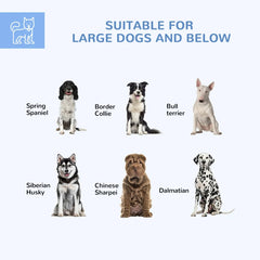 Dog Kennel Outdoor For Medium And Large-Sized Dogs With Lockable Door, Silver