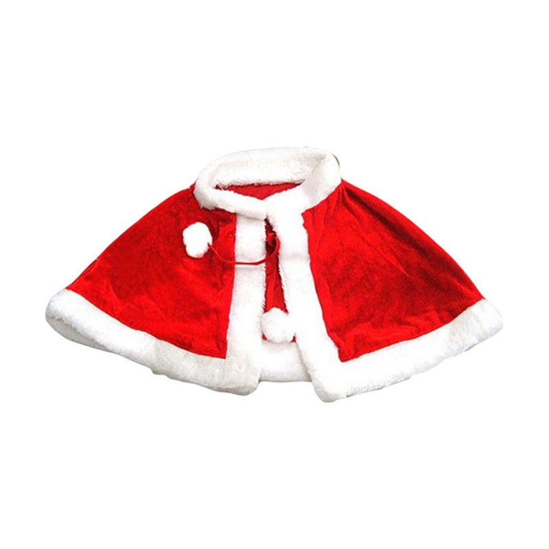 Red Velvet Cape Children's Christmas Stage Performance Carnival Festival