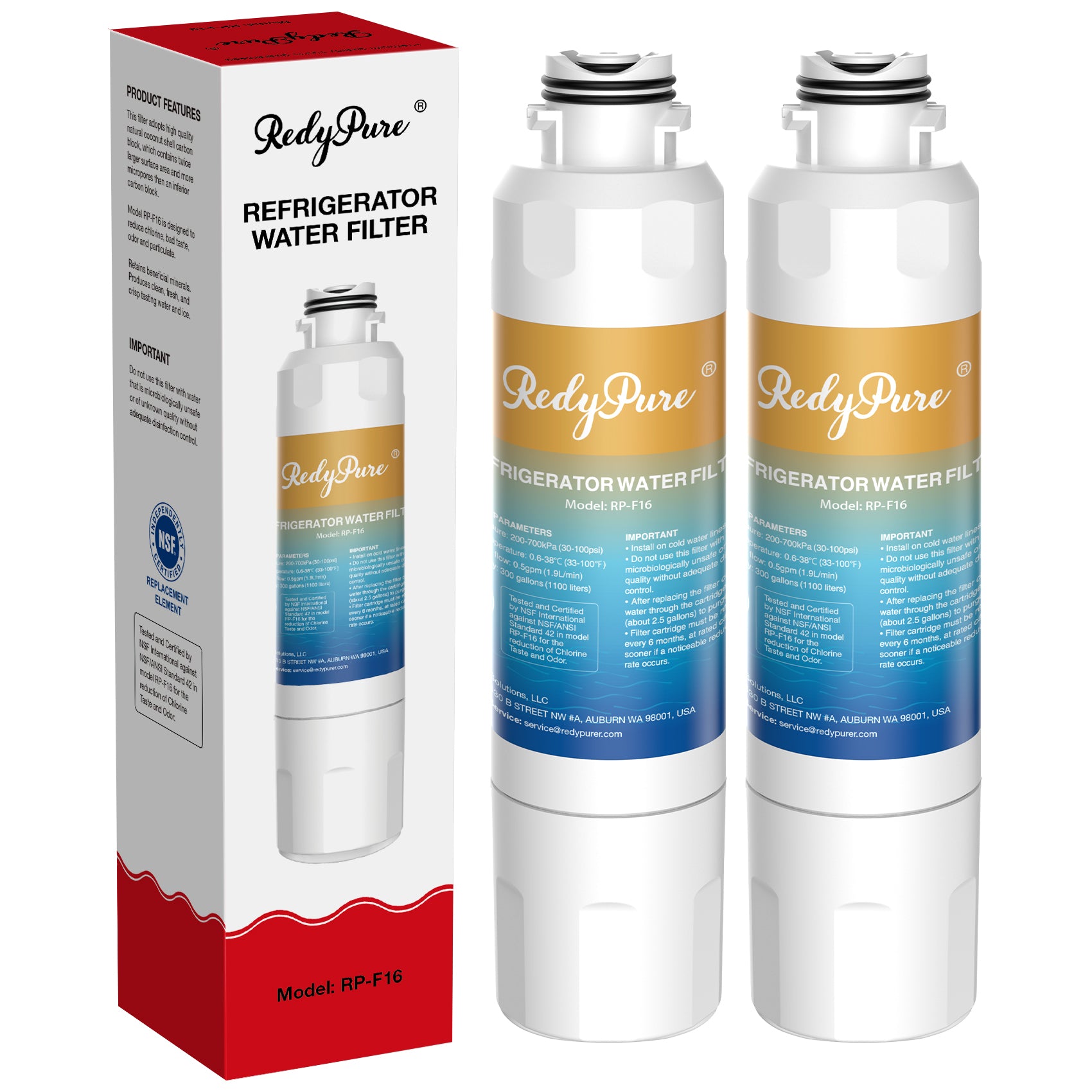 2 Pack Refrigerator Water Filter Replacement For Water Filter HAF-CIN EXP, DA29-00020B, HAF-CIN, DA29-00020B-1, RF28HMEDBSR, RF263BEAESR, RS25J500DSR, RF263TEAESG, HDX FMS-2, DA97-08006A-1