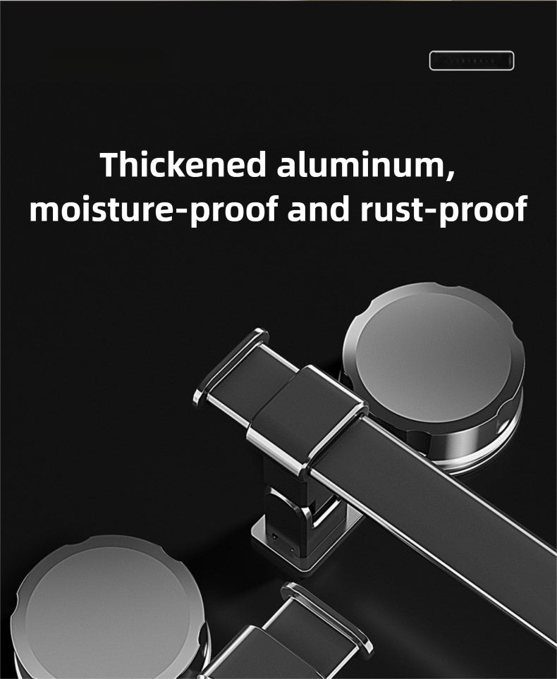 1 Suction Cup Telescopic Towel Rod