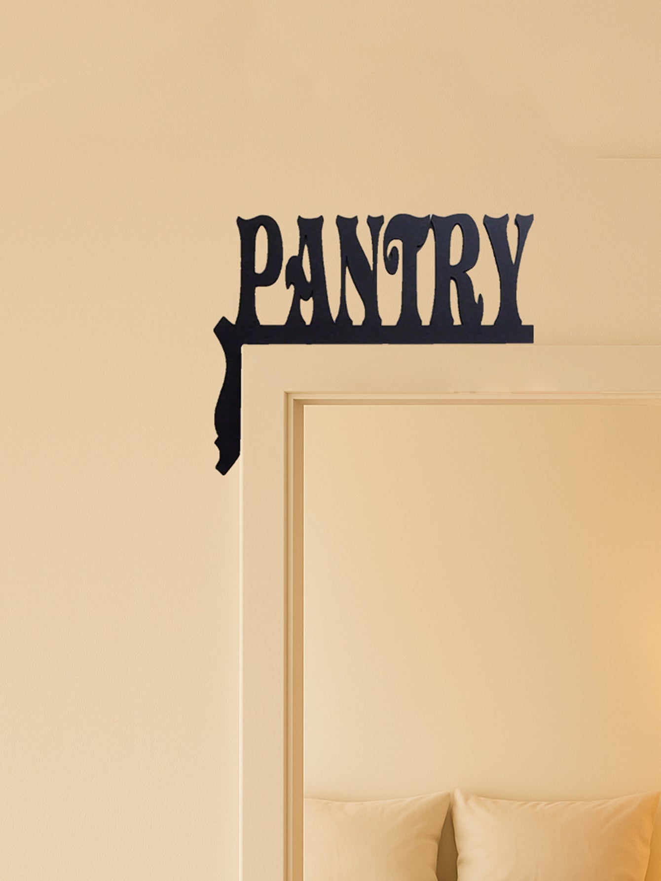 Vintage Farmhouse Pantry Sign - Hand Painted Rustic Wooden Wall Art