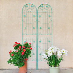 4 Pack Metal Garden Trellis 86.7" X 19.7" Rustproof Trellis For Climbing Plants Outdoor Flower Support
