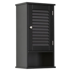 FRALIMK Medicine Cabinet, Hanging Cabinet With 3 Tiers, Single Louvered Door, Slim Wall Cabinet For Home Bathroom Bedroom, White