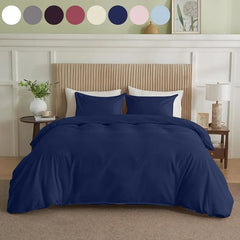 Serta Simply Clean Solid Duvet Cover