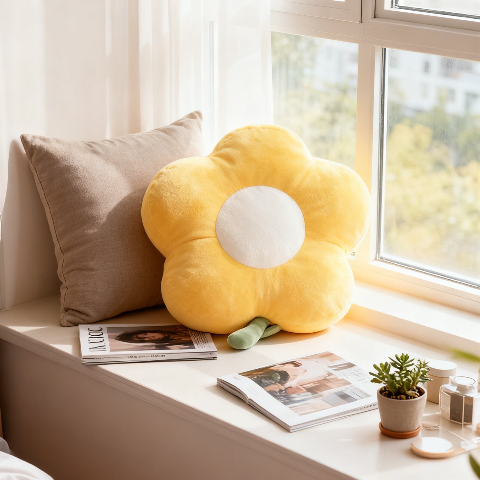 Flower Hand Warmer 35cm-Yellow