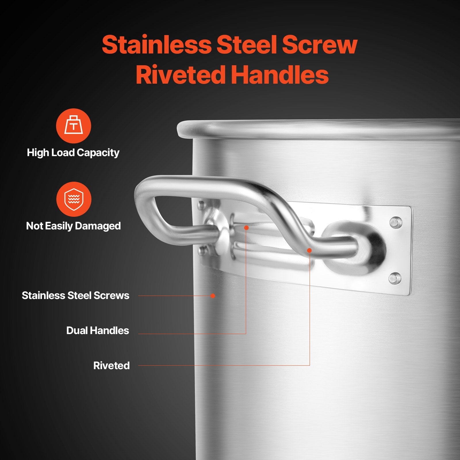 64QT Stainless Steel Stockpot Cooking Kitchen Sauce Pot With Basket Lid Handle