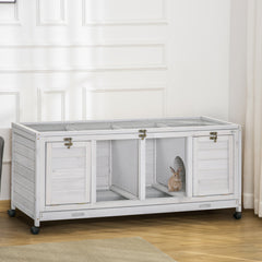 Rabbit Hutch with Wheels