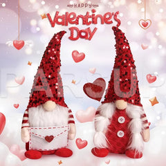 Valentine's Day Gnomes Gifts, Cute Box Raffia Inside, 2 Pcs Handmade Plush Swedish Elf Gnome With Heart Balloon Farmhouse Ornament Centerpiece Decorations For Home Table Décor