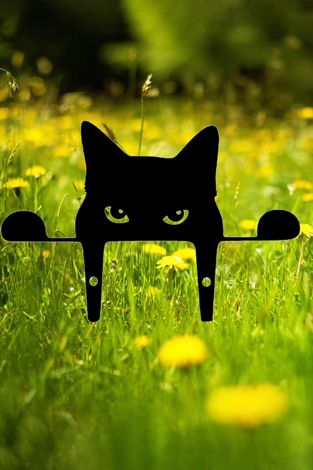 Pawsitively Purrfect Whimsical Metal Cat Garden Decor