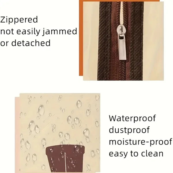 Durable PVC Shoe Storage Bags - Moisture & Moisture-Resistant, Dust-Proof With Transparent Window, Portable Handheld Boot Protectors For Travel & Home Organization, Multi-Size For Shoes/Boots, Hanging